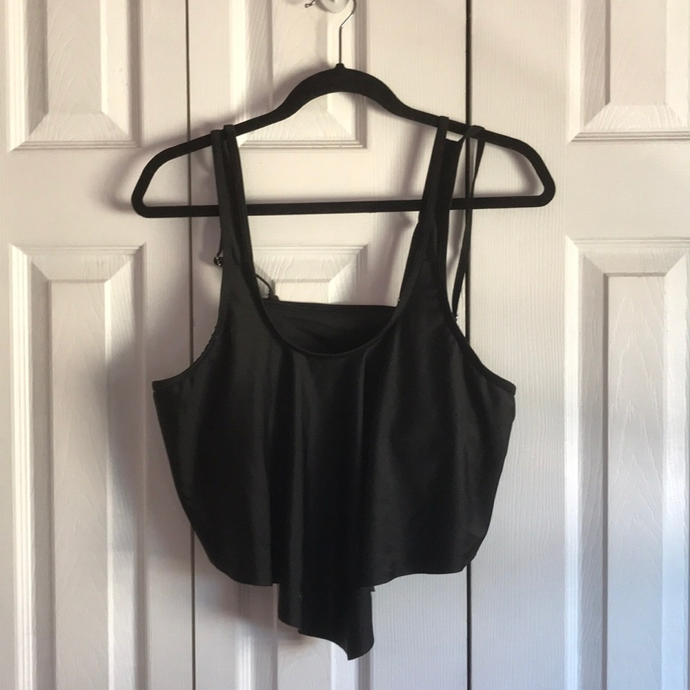 Black and white stripe bathing suit